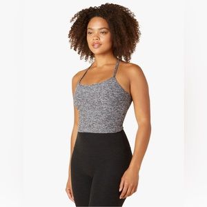 Beyond yoga space dye slim racer back cropped tank